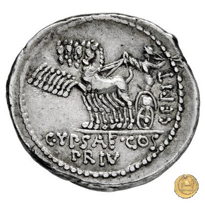 420/2 - denario P. Plautius Hypsaeus 60 BC (Roma)