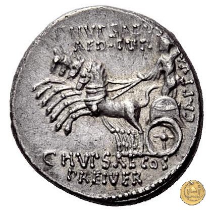 422/1 - denario M. Aemilius Scaurus / P. Plautius 58 BC (Roma)