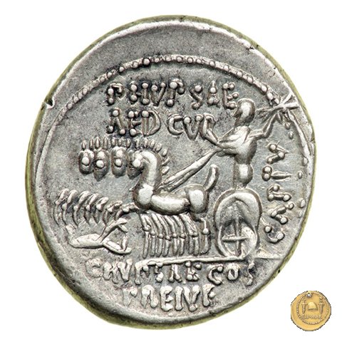 422/1 - denario M. Aemilius Scaurus / P. Plautius 58 a.C. (Roma)