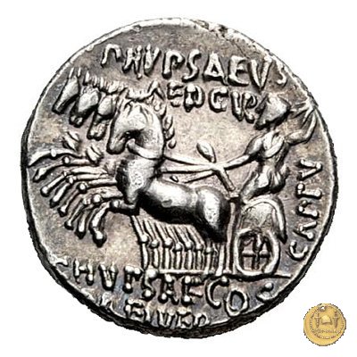 422/1 - denario M. Aemilius Scaurus / P. Plautius 58 BC (Roma)