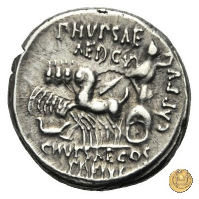 422/1 - denario M. Aemilius Scaurus / P. Plautius 58 BC (Roma)