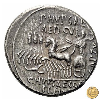 422/1 - denario M. Aemilius Scaurus / P. Plautius 58 BC (Roma)