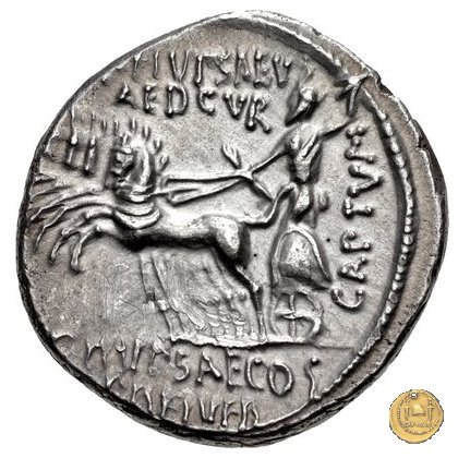 422/1 - denario M. Aemilius Scaurus / P. Plautius 58 BC (Roma)