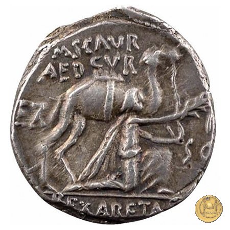 422/1 - denario M. Aemilius Scaurus / P. Plautius 58 BC (Roma)