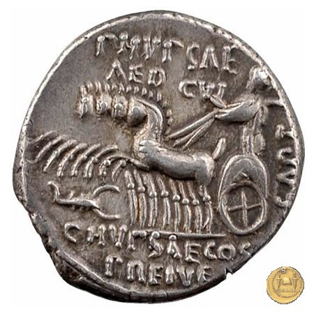 422/1 - denario M. Aemilius Scaurus / P. Plautius 58 BC (Roma)