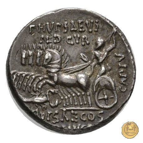 422/1 - denario M. Aemilius Scaurus / P. Plautius 58 BC (Roma)