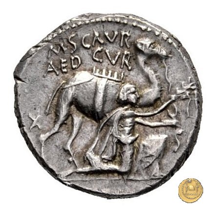 422/1 - denario M. Aemilius Scaurus / P. Plautius 58 BC (Roma)