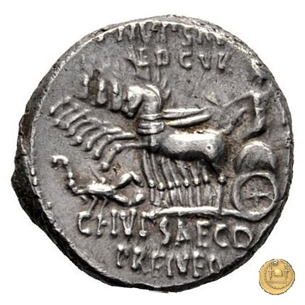 422/1 - denario M. Aemilius Scaurus / P. Plautius 58 BC (Roma)