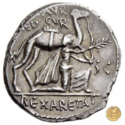 422/1 - denario M. Aemilius Scaurus / P. Plautius 58 BC (Roma)