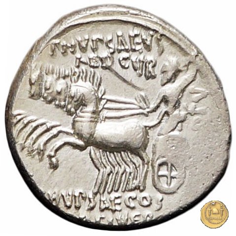 422/1 - denario M. Aemilius Scaurus / P. Plautius 58 BC (Roma)