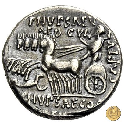 422/1 - denario M. Aemilius Scaurus / P. Plautius 58 BC (Roma)