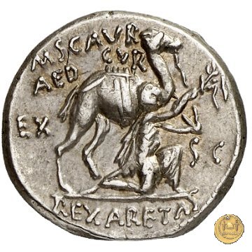 422/1 - denario M. Aemilius Scaurus / P. Plautius 58 BC (Roma)