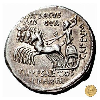 422/1 - denario M. Aemilius Scaurus / P. Plautius 58 BC (Roma)