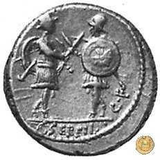 423/1 - denario C. Servilius C.f. 57 BC (Roma)