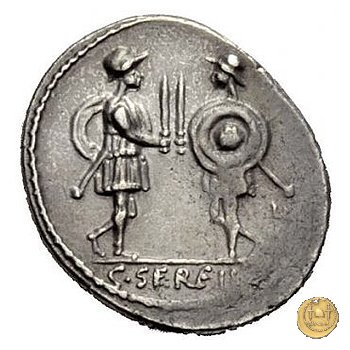 423/1 - denario C. Servilius C.f. 57 BC (Roma)