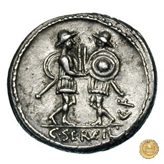423/1 - denario C. Servilius C.f. 57 BC (Roma)