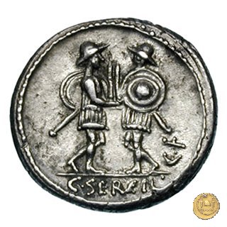 423/1 - denario C. Servilius C.f. 57 BC (Roma)