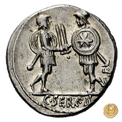 423/1 - denario C. Servilius C.f. 57 BC (Roma)