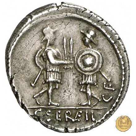 423/1 - denario C. Servilius C.f. 57 BC (Roma)