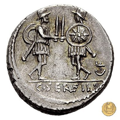 423/1 - denario C. Servilius C.f. 57 BC (Roma)