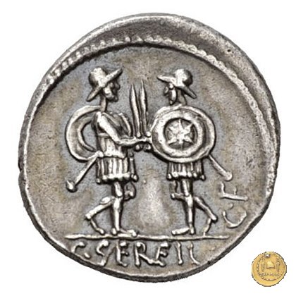 423/1 - denario C. Servilius C.f. 57 BC (Roma)