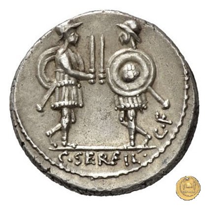 423/1 - denario C. Servilius C.f. 57 BC (Roma)