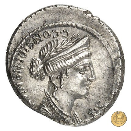 424/1 - denario C. Considius Nonianus 57 BC (Roma)