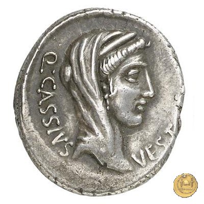 428/1 - denario Q. Cassius Longinus 55 BC (Roma)