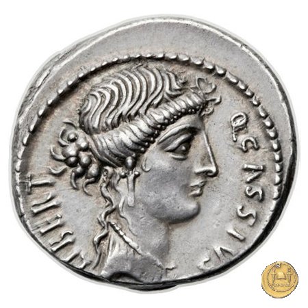 428/2 - denario Q. Cassius Longinus 55 BC (Roma)