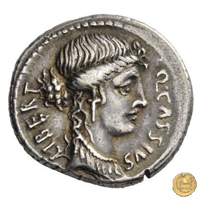 428/2 - denario Q. Cassius Longinus 55 BC (Roma)