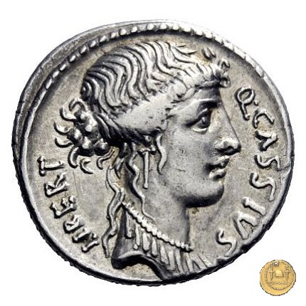 428/2 - denario Q. Cassius Longinus 55 BC (Roma)