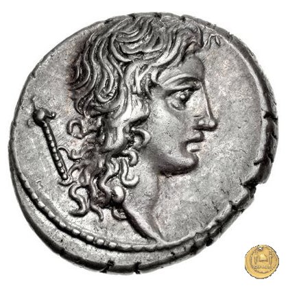 428/3 - denario Q. Cassius Longinus 55 BC (Roma)