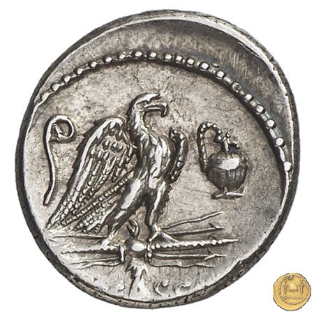 428/3 - denario Q. Cassius Longinus 55 BC (Roma)