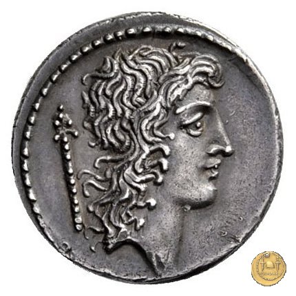 428/3 - denario Q. Cassius Longinus 55 BC (Roma)