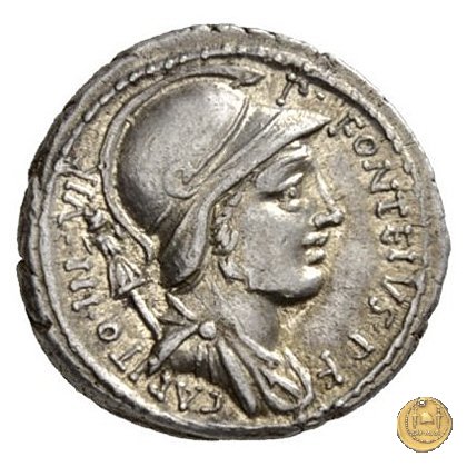 429/1 - denario P. Fonteius P.f. Capito 55 a.C. (Roma)