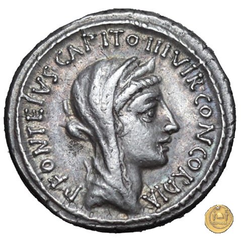 429/2 - denario T. Didius / P. Fonteius Capito 55 BC (Roma)