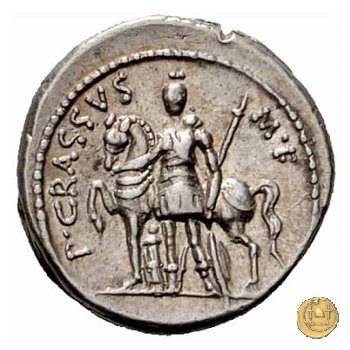 430/1 - denario P. Licinius Crassus 55 BC (Roma)