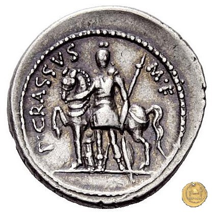 430/1 - denario P. Licinius Crassus 55 BC (Roma)