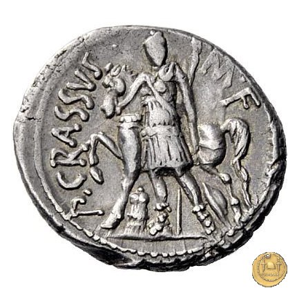 430/1 - denario P. Licinius Crassus 55 BC (Roma)