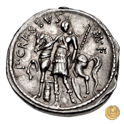 430/1 - denario P. Licinius Crassus 55 BC (Roma)