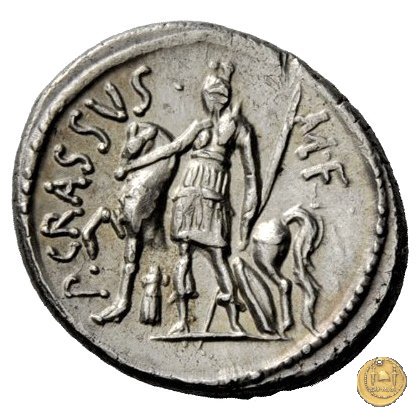 430/1 - denario P. Licinius Crassus 55 BC (Roma)