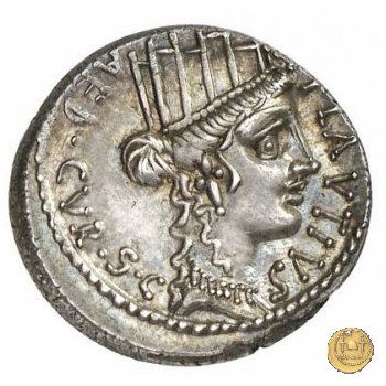 431/1 - denario A. Plautius 55 BC (Roma)