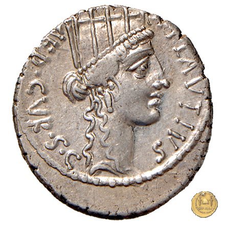 431/1 - denario A. Plautius 55 BC (Roma)