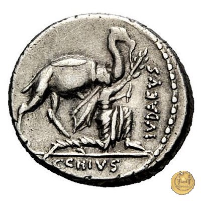 431/1 - denario A. Plautius 55 BC (Roma)