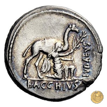 431/1 - denario A. Plautius 55 BC (Roma)