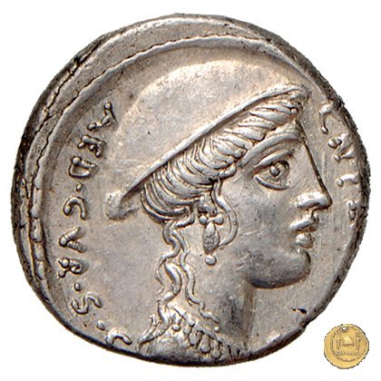 432/1 - denario Cn. Plancius 55 BC (Roma)