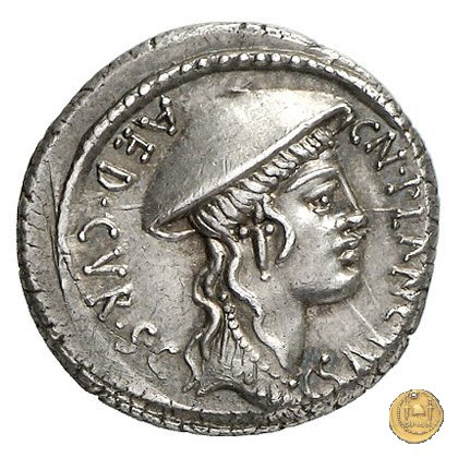 432/1 - denario Cn. Plancius 55 BC (Roma)