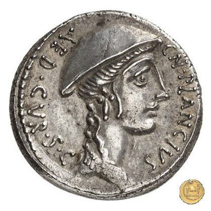 432/1 - denario Cn. Plancius 55 BC (Roma)