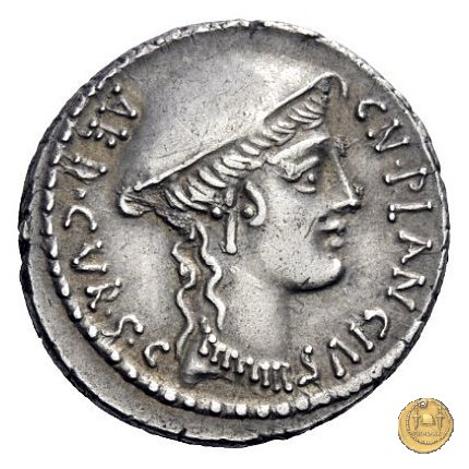 432/1 - denario Cn. Plancius 55 a.C. (Roma)