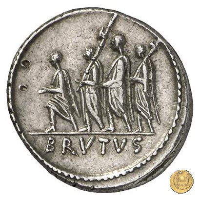 433/1 - denario M. Iunius Brutus 54 BC (Roma)